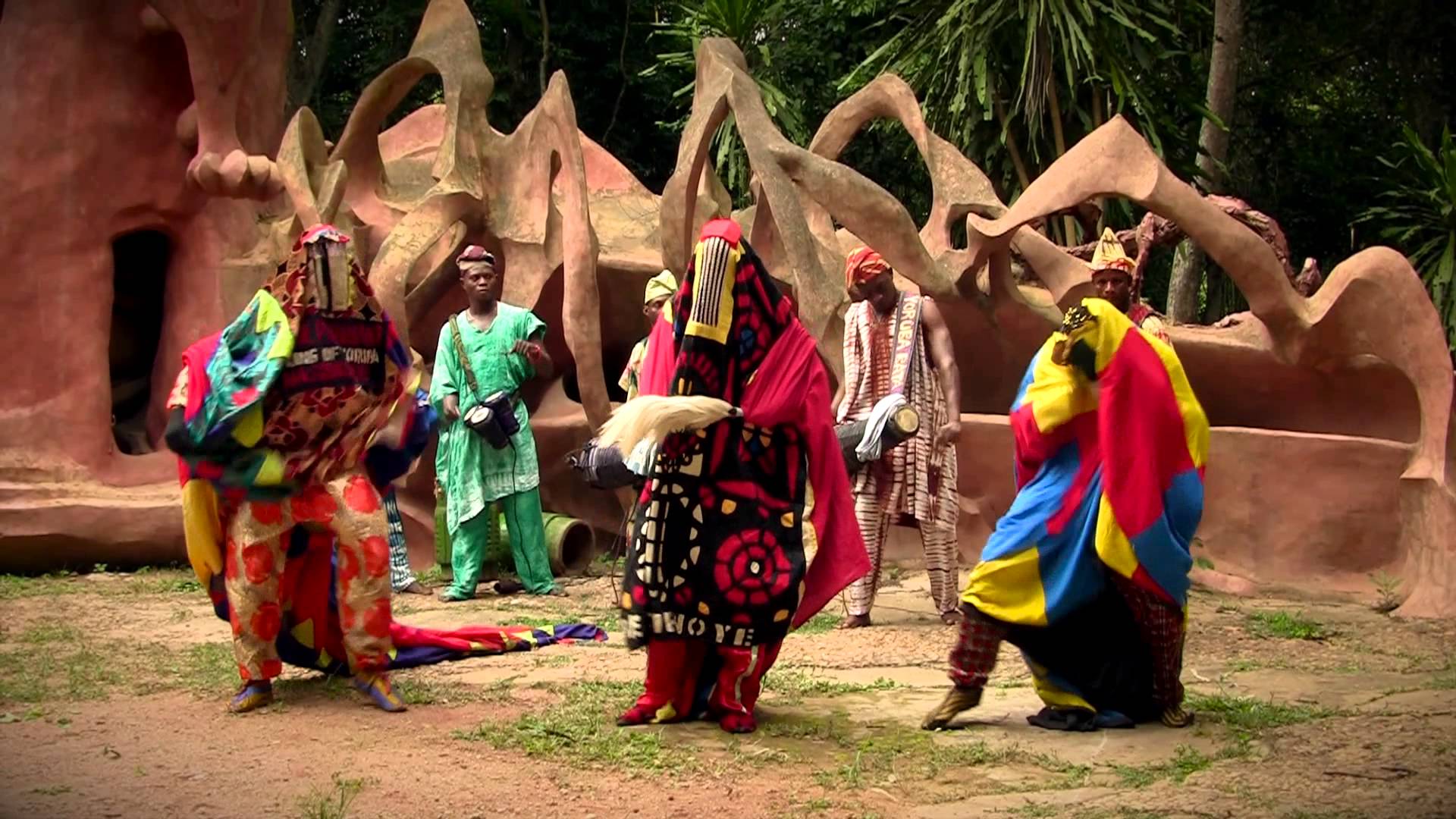  Bata Drums - African Bata Lebee Cultural Troupe - Osun Grove - YouTube