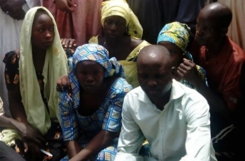 Some of abducted girls who escaped from their captors (Photo credit: Sahara Reporters)