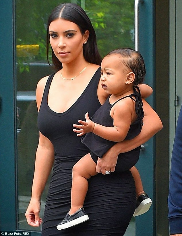 Kim Kardashian And Baby North Dazzle In Matching Outfits (PHOTOS) - The ...