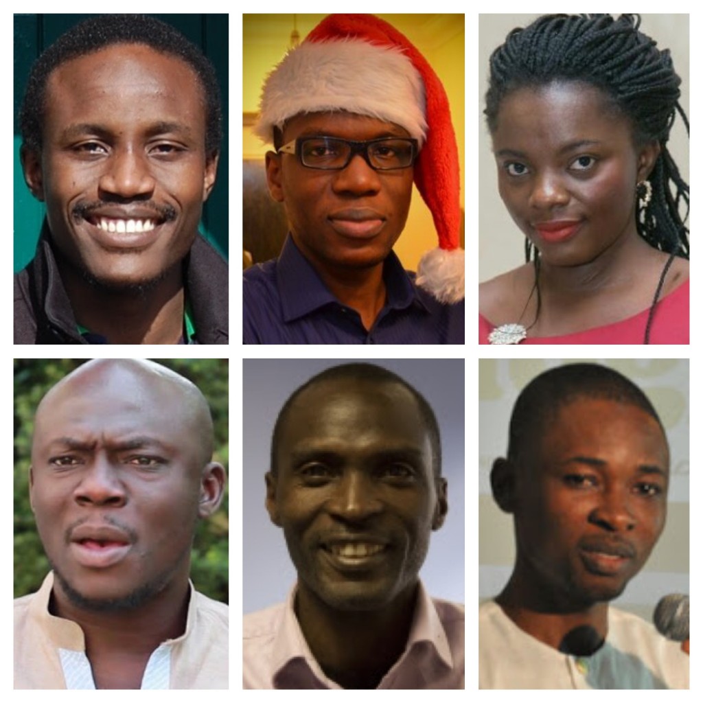 APC Top Row (L-R): Tolu Ogunlesi, Feyi Fawehinmi, Abang Mercy Bottom Row (L-R): El Nathan John, Kayode Ogundamisi, Japheth Omojuwa