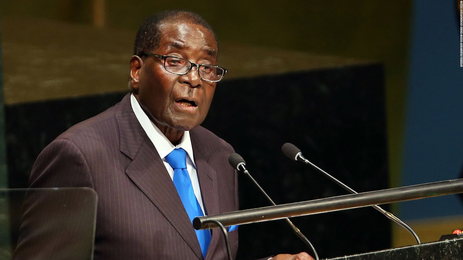 Robert Mugabe, the president of Zimbabwe