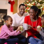 Family Gathered on Christmas Morning