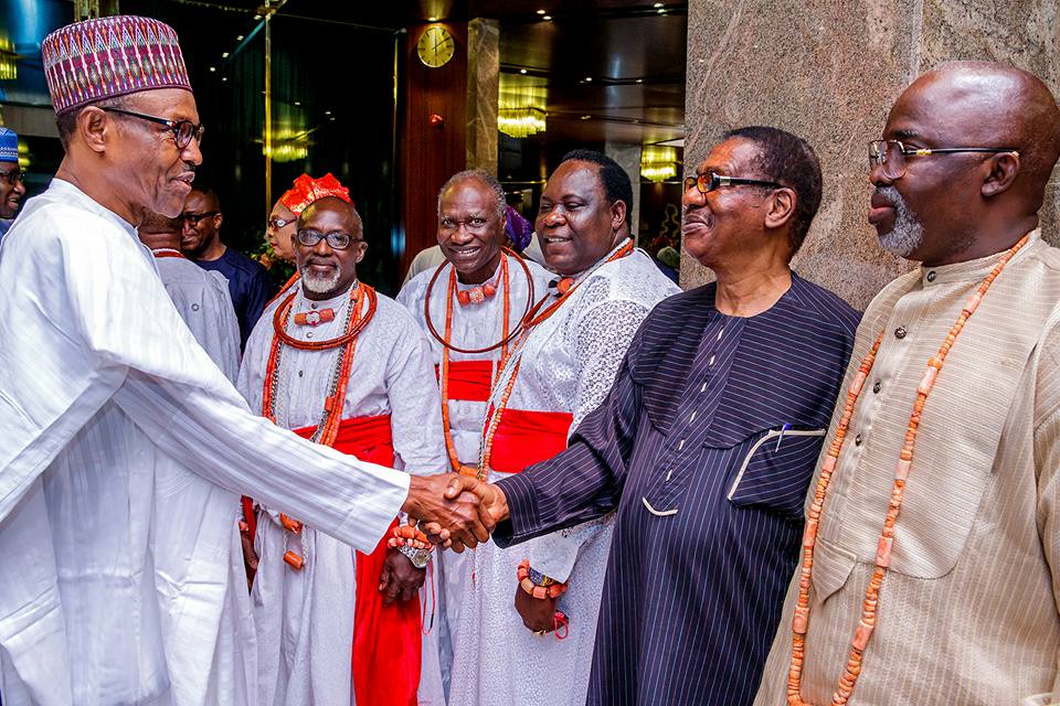 Muhammadu Buhari, Ogiame Ikenwoli, the olu of Warri , Itse Sagay,