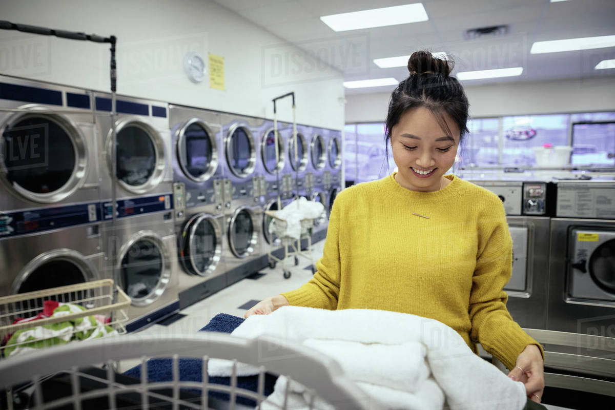 woman laundry