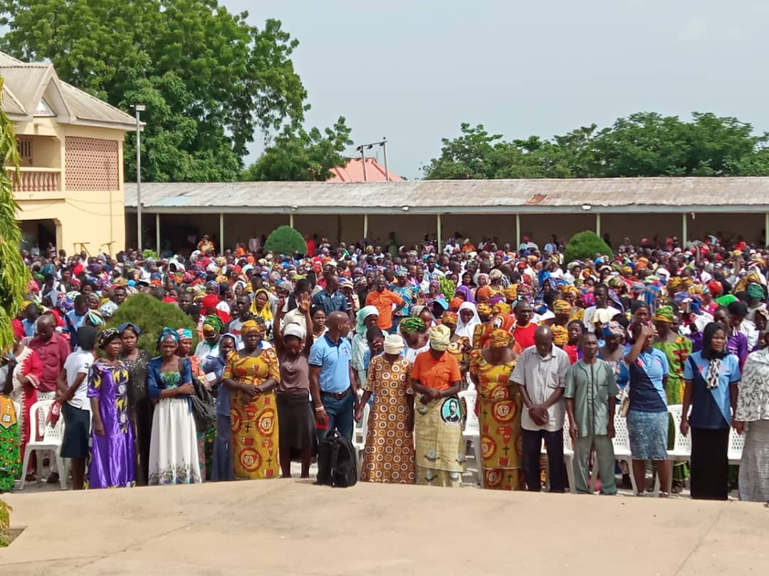 Members of the Christian Association of Nigeria, CAN blocked from conducting a peaceful protest against the killings by Fulani herdsmen in Adamawa on Wednesday, August 1, 2018 | Zidon Love