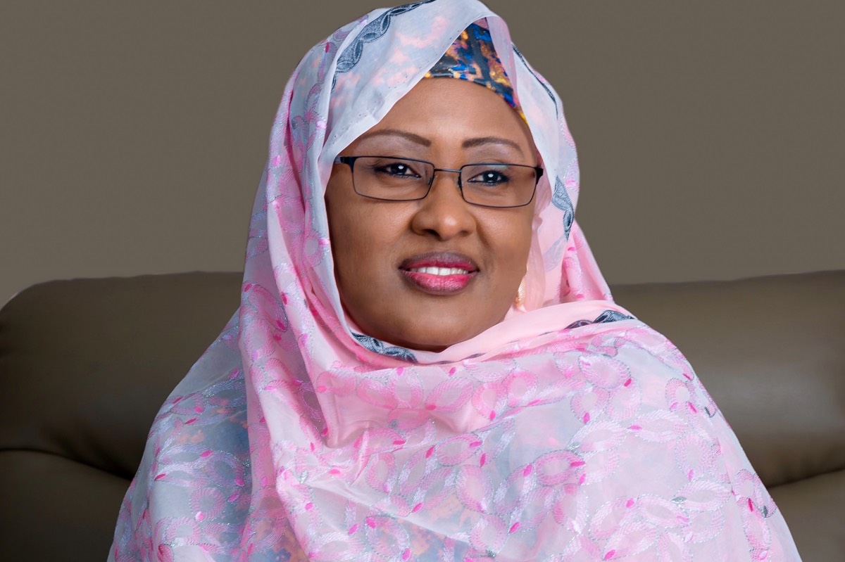 Wife of the President, Aisha Muhammadu Buhari addresses the participates during the award recognizing her outstanding public service and human development especially Women and Children held at the Nigerian mission alongside the UNGA73 New York. Sept 27, 2018.