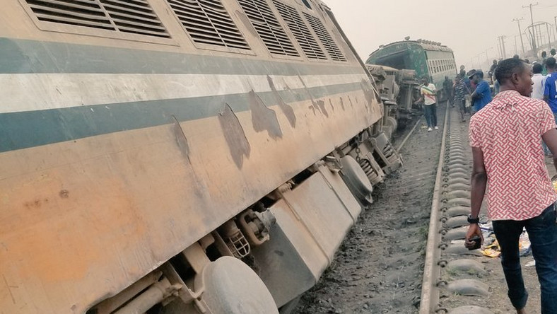 Train accident in Agege