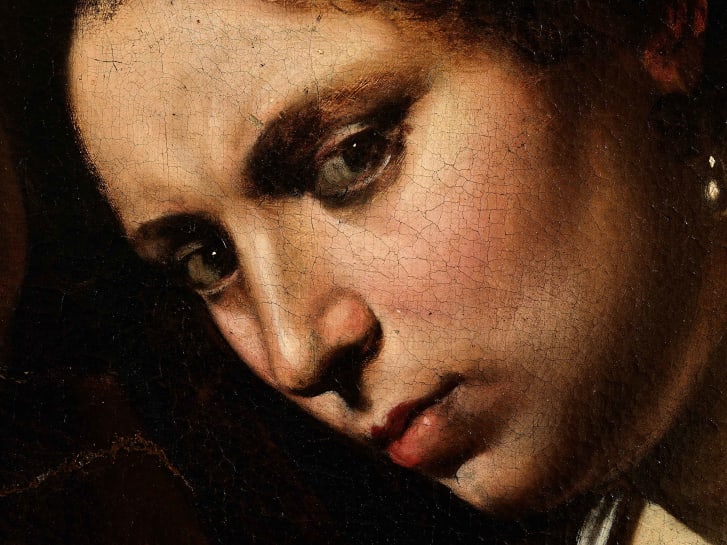 The lost Caravaggio was rediscovered in 2014, in an attic in Toulouse, France. Credit: Cabinet Turquin