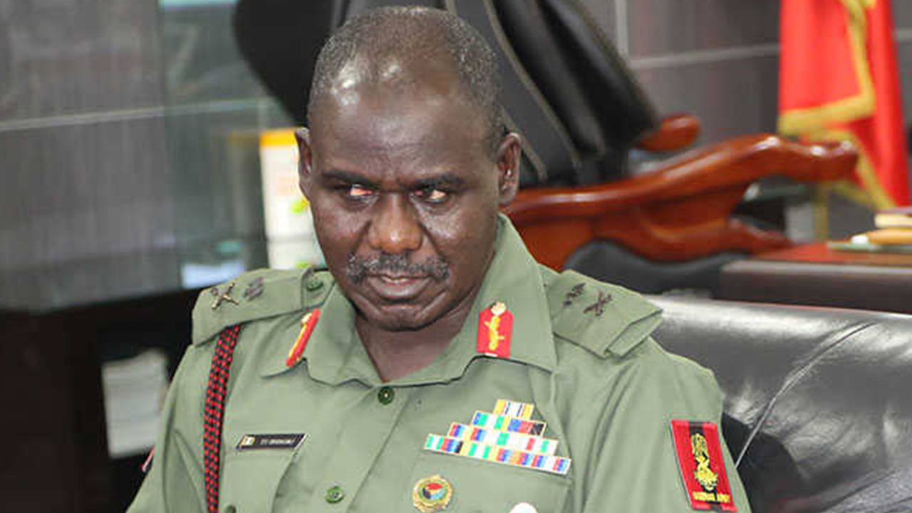 The Chief of Army Staff, Lieutenant General Tukur Yusuf Buratai