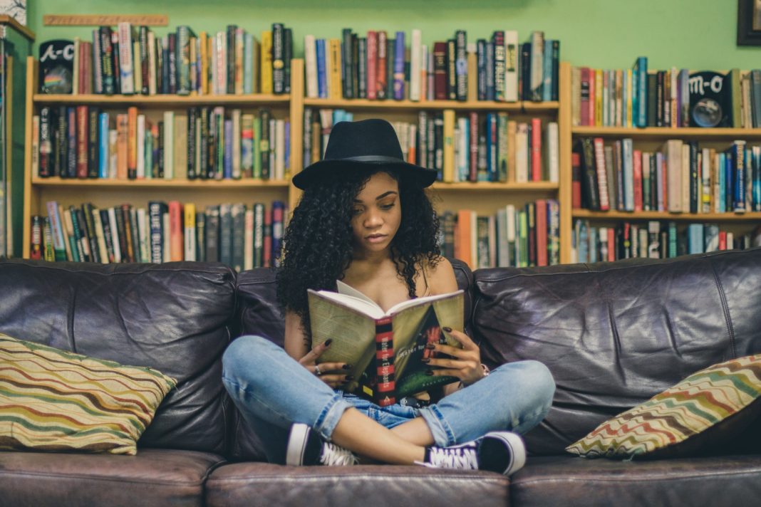 woman reading