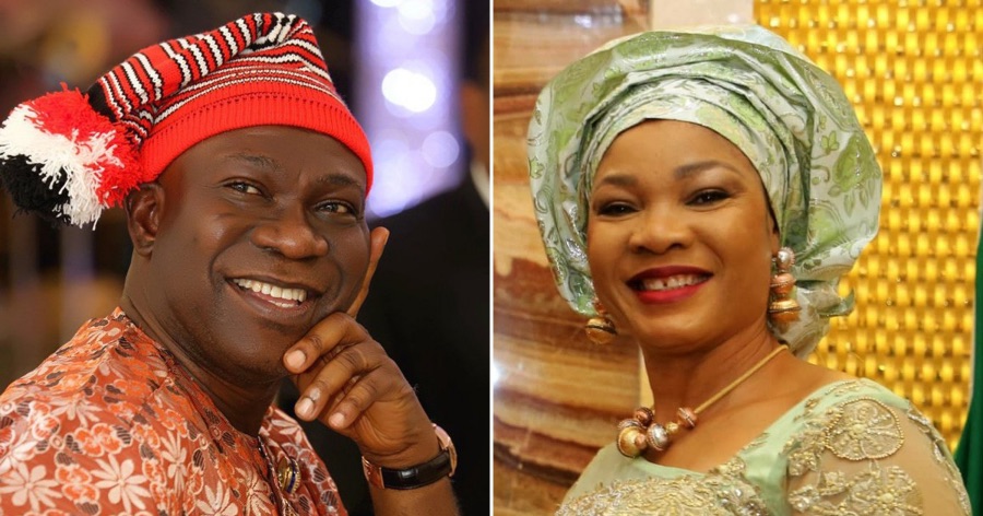 Senator Ike Ekweremadu and his wife, Beatrice.