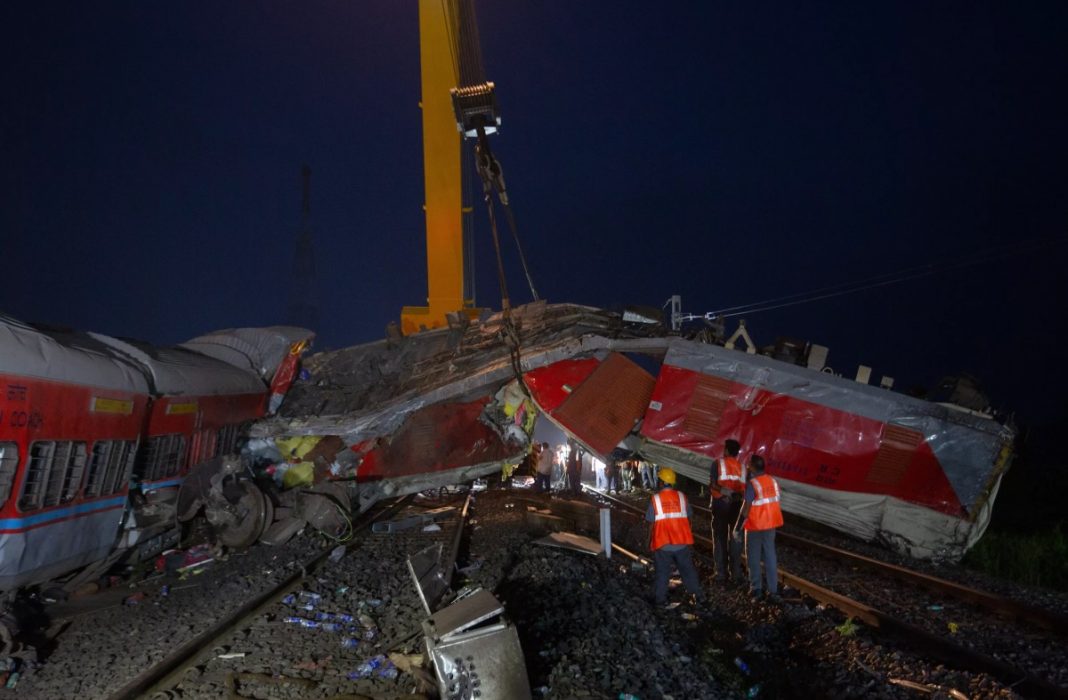 Train crash, India