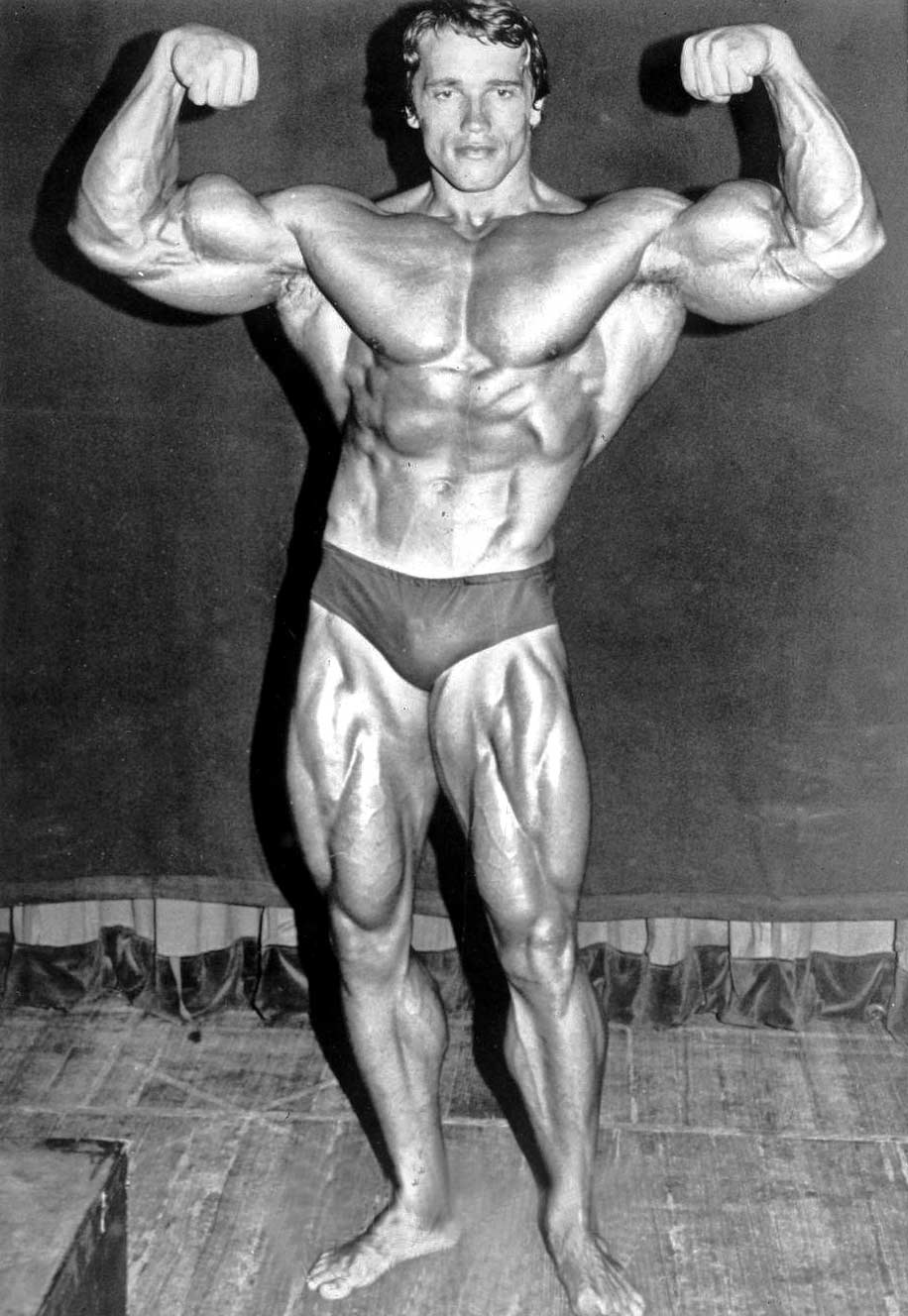 Arnold Schwarzenegger in his Mr Olympia days 