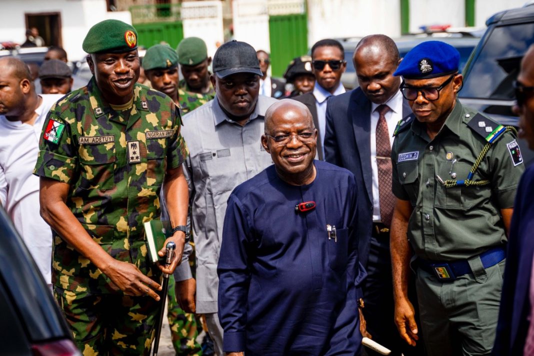 Hospital, Dr Alex Otti, the governor of Abia State pictured at a state function in June, 2023 | Abia Gov't Photo