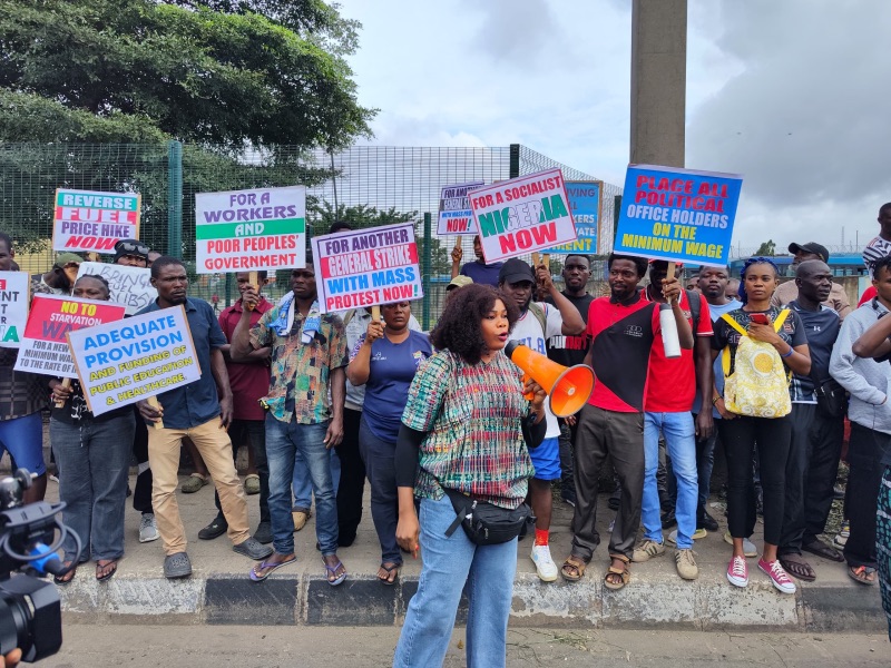 Northern Nigeria, Activists demonstrating during the 2nd day of the Coup, EndBadGovernance Protest in Nigeria on August 2, 2024. Coup