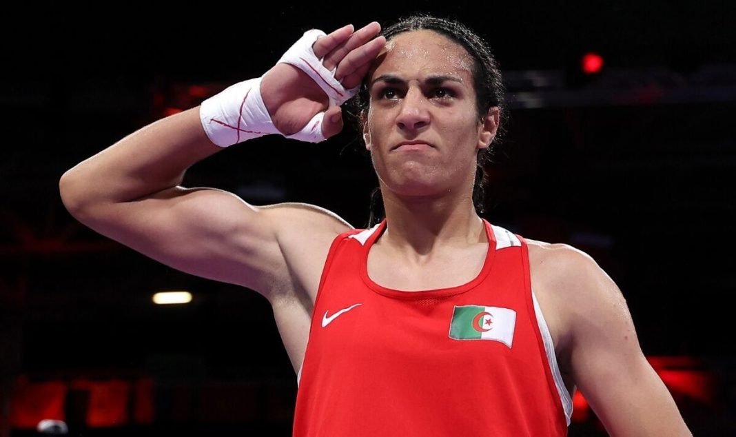 Triumphant: Imane Khelif win boxing gold at the Paris 2024 Olympics. | Getty