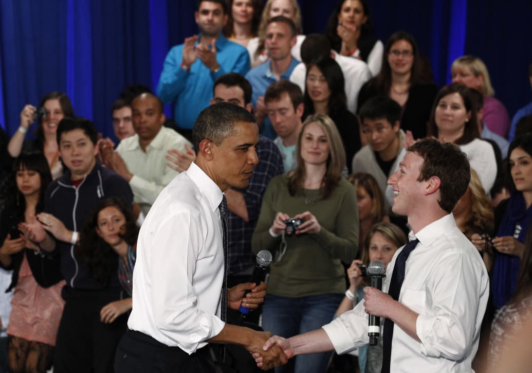 The old-look Zuckerberg was also happy to be seen with Democratic politicians and donate to apparently progressive causes.Jim Young/Reuters