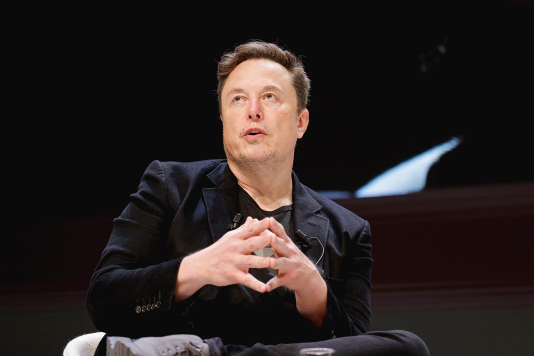 Elon Musk during a sesseion at the Cannes Lions conference on June 19.Photographer: Richard Bord/WireImage