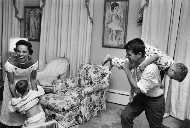 Robert F. Kennedy carries his son Joe over his shoulder with his wife Ethel and an...Show More Paul Schutzer/The LIFE Picture Collection via Getty Images