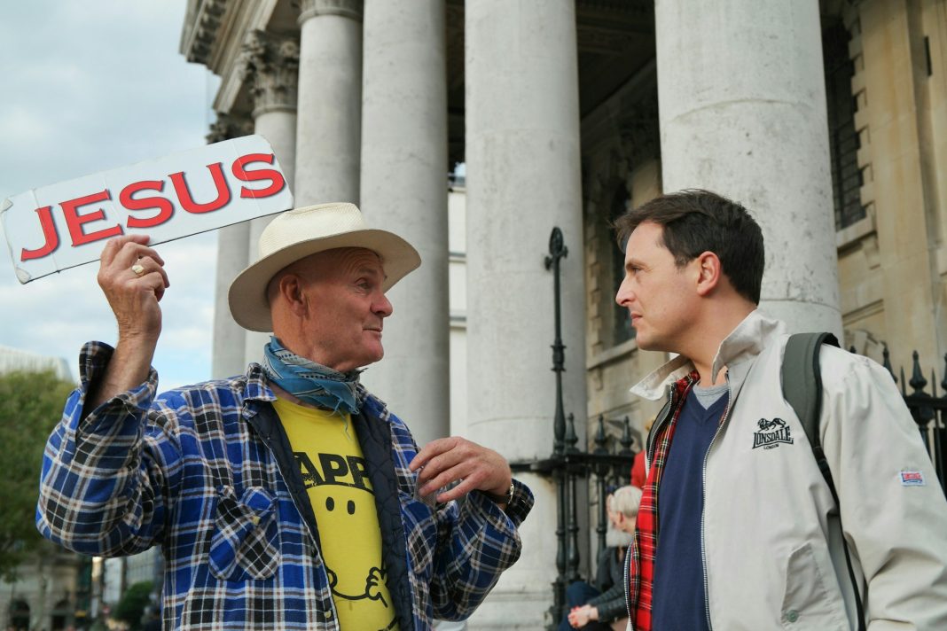 walking, preacher, pastor in church