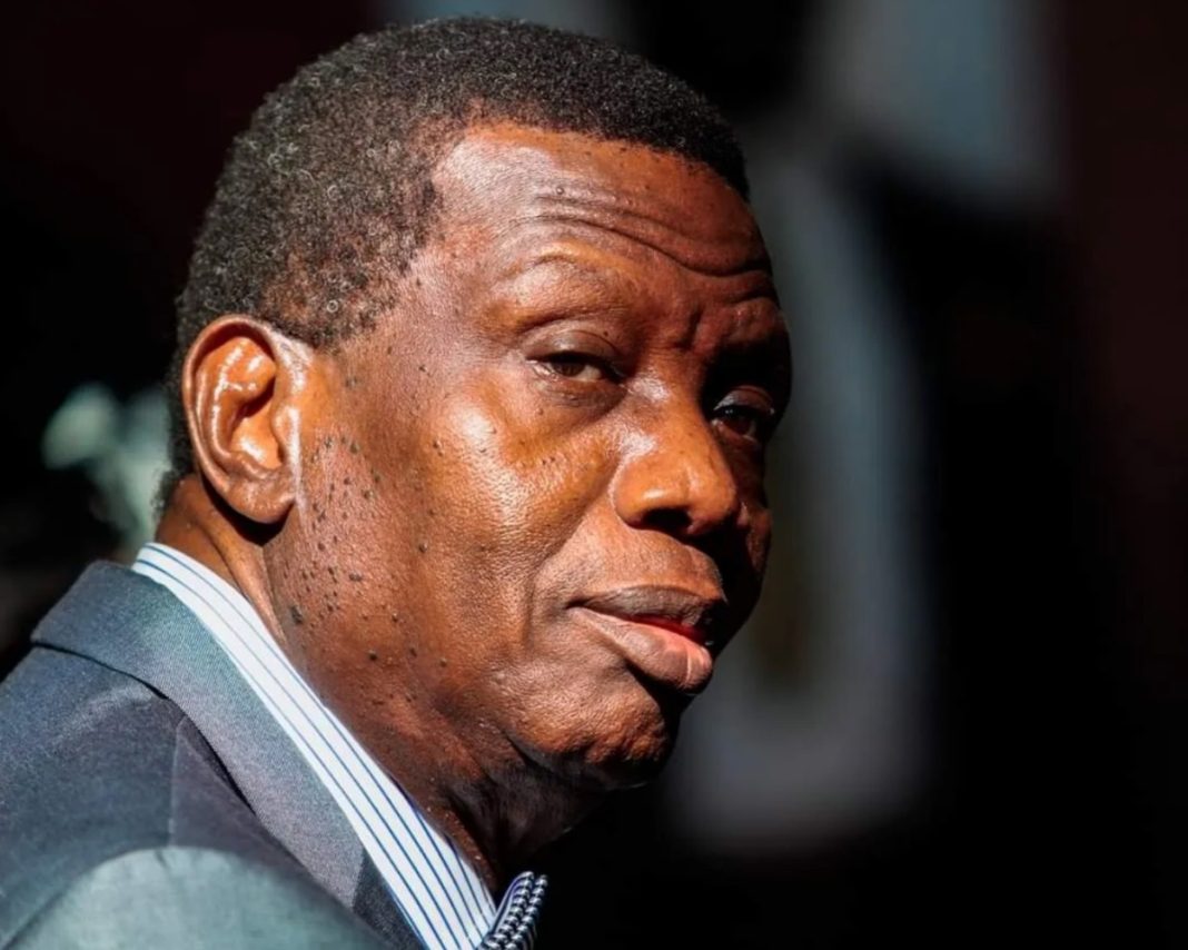 Pastor Enoch Adeboye, the general overseer of the Redeemed Christian Church of God, RCCG