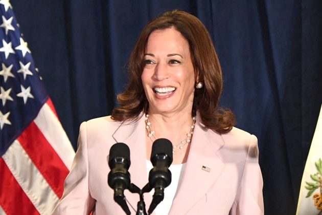 Then Democratic Presidential Nominee, Vice President Kamala Harris