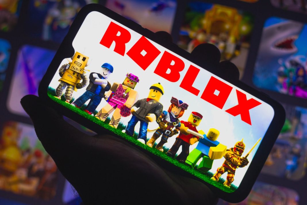 The Roblox app on display on device. | Getty Images