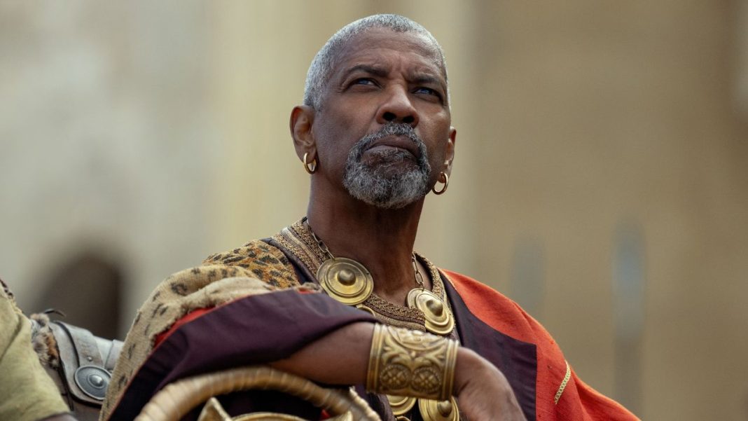 Denzel Washington plays Macrinus in Gladiator II. | Getty Images