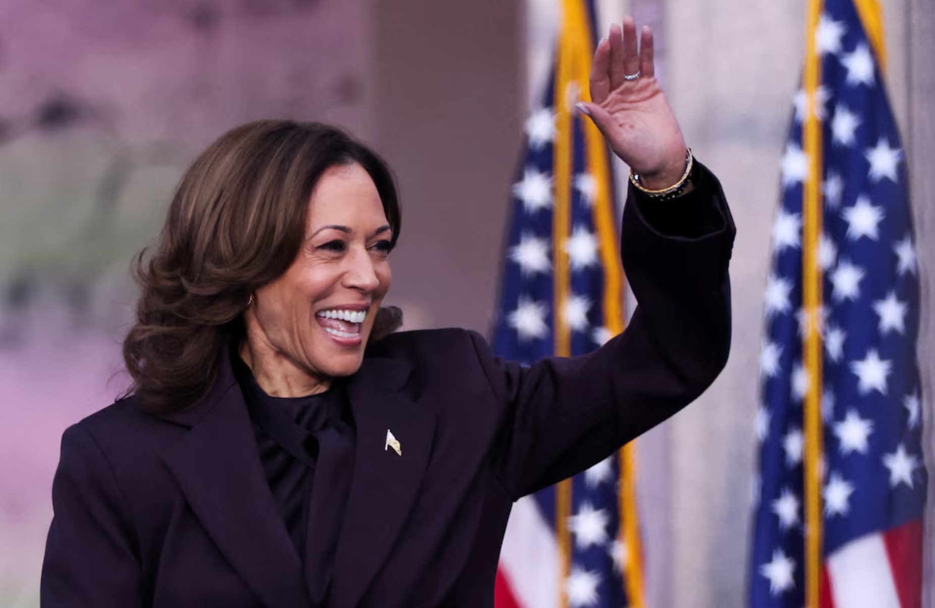  Democratic presidential nominee U.S. Vice President Kamala Harris delivers remarks, conceding 2024 U.S. presidential election to President-elect Donald Trump, at Howard University in Washington, U.S., November 6, 2024. | REUTERS/Kevin Lamarque