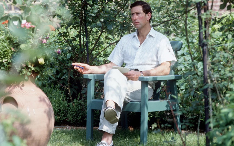 Prince Charles, pictured at Highgrove in 1986, kept a more reflective diary before becoming King | Tim Graham/Getty