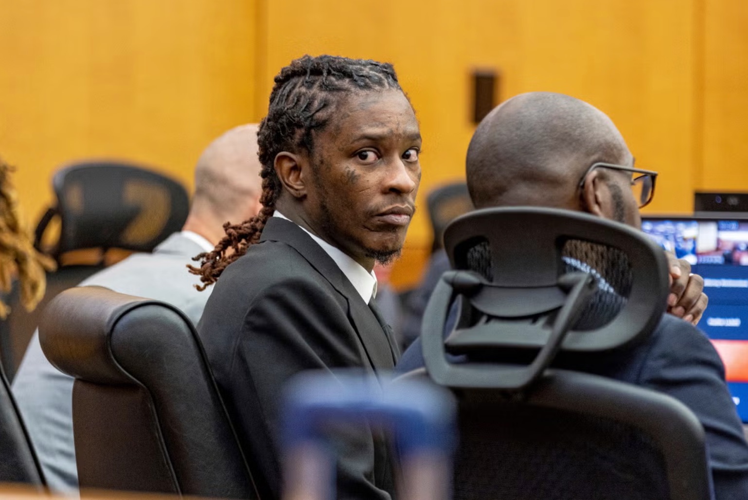 Young Thug pictured during his trial in 2022 | Atlanta Journal Constitution