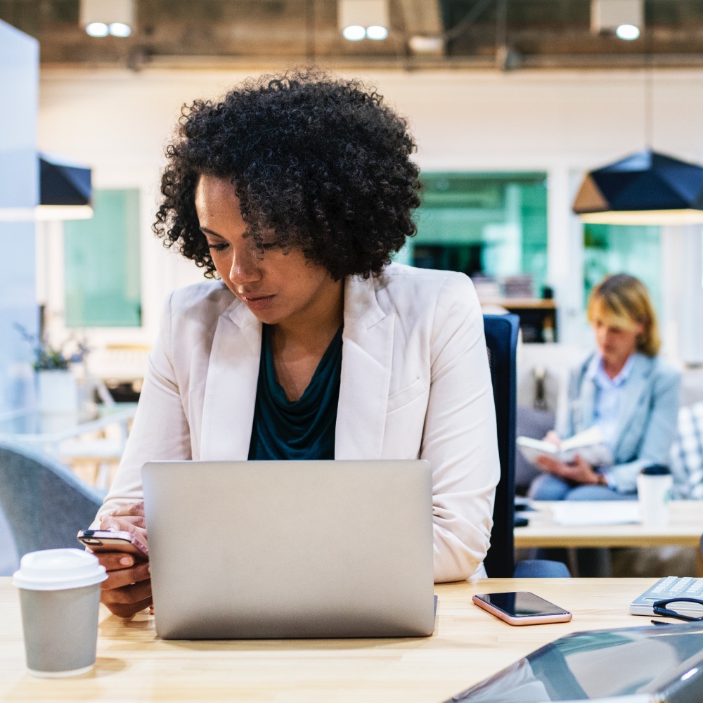 woman office, working, laptop