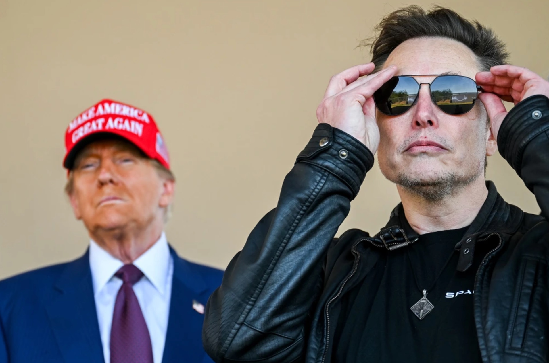 Donald Trump and Elon Musk at the launch of the sixth test flight of the SpaceX Starship rocket in Brownsville, Texas, on Nov. 19, 2024. | Brandon Bell/Getty Images