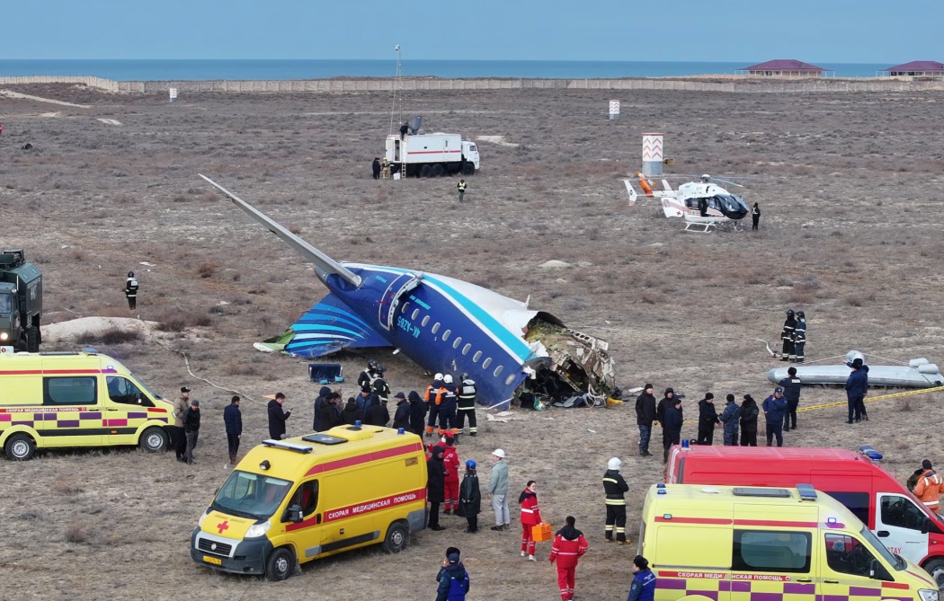 Plane crash, near Aktau, Kazakhstan, December 25, 2024. | REUTERS/Azamat Sarsenbayev 