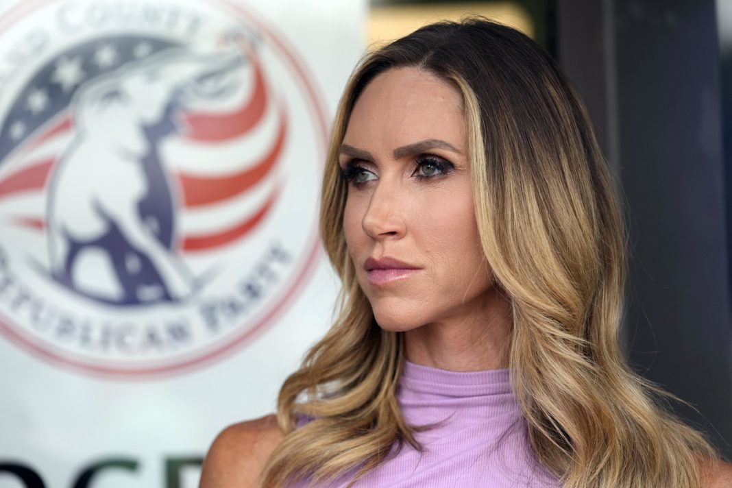 Lara Trump also said that she would make a “big announcement” in January. | Carlos Osorio/AP