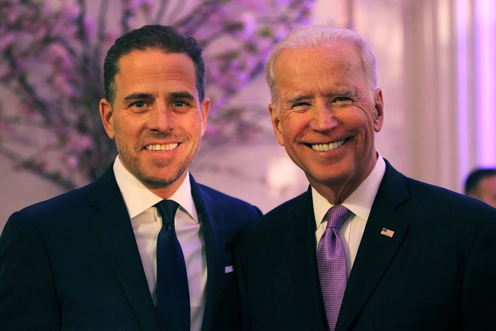 Hunter Biden with his father Joe Biden