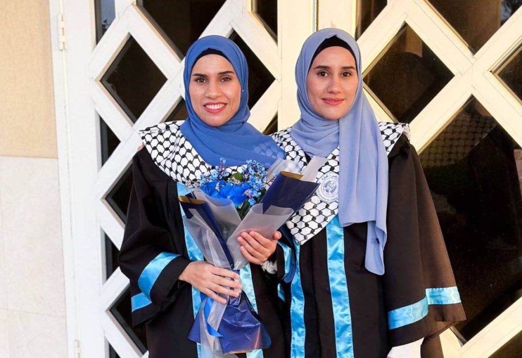 twin sisters, The University of Waterloo in Ontario has announced twin sisters who were set to enter a PhD program were killed this month in Gaza amid the Israel-Hamas war. The 26-year-olds were accepted to the school's Global Student Relief Initiative, which supports students from conflict zones. | Courtesy University of Waterloo