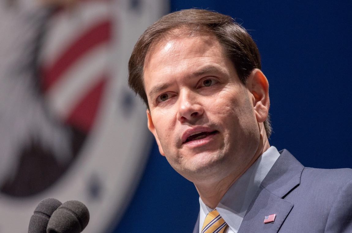 Schatz,  Then Republican Presidential candidate U.S. Sen. Marco Rubio speaks during the Freedom Summit on May 9, 2015 in Greenville, South Carolina. | Richard Ellis/Getty Images