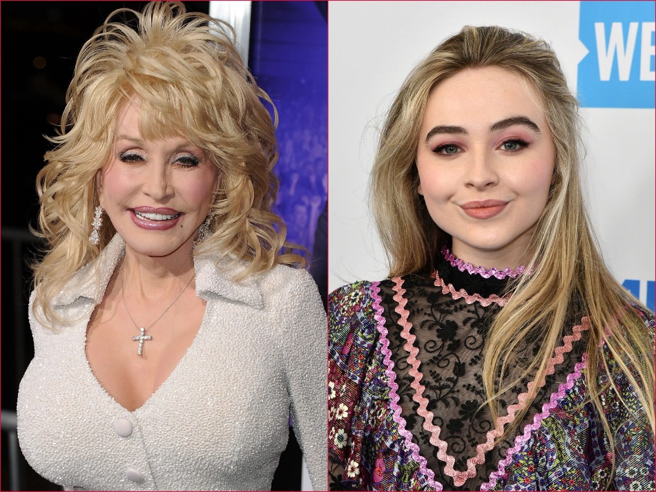 Composite: Country music legend Dolly Parton (left) and pop sensation Sabrina Carpenter | Getty Images