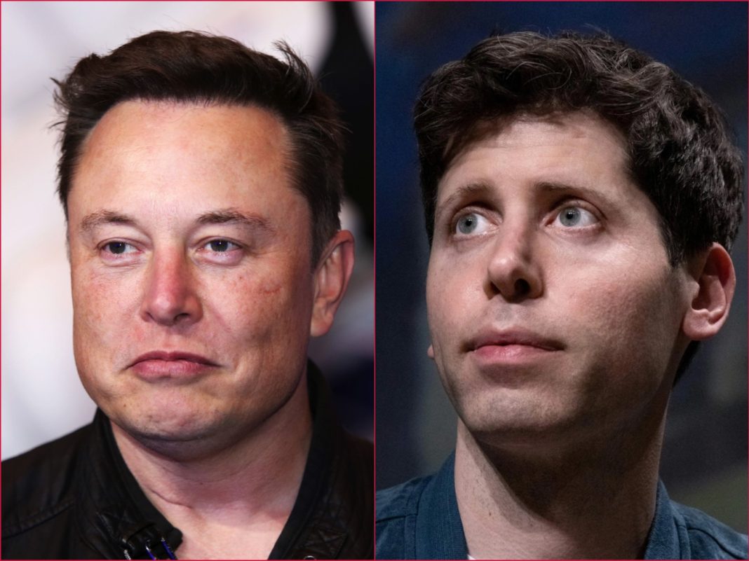 OpenAI, ChatGPT, Composite: X CEO Elon Musk (left) and Sam Altman, CEO of Open AI