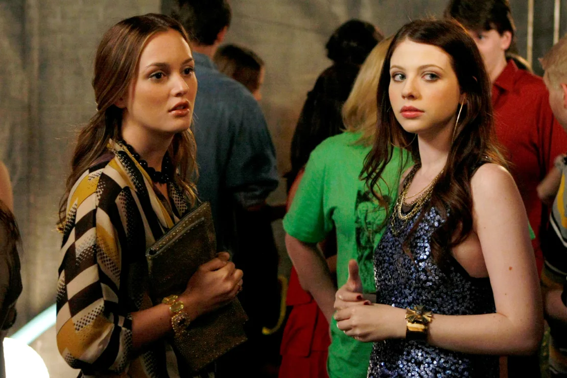 Leighton Meester and Michelle Trachtenberg in a 2009 episode of "Gossip Girl." | Giovanni Rufino/The CW/Courtesy Everett Collection  