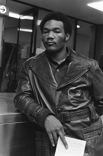 Boxing legend George Foreman pictured in 1973.